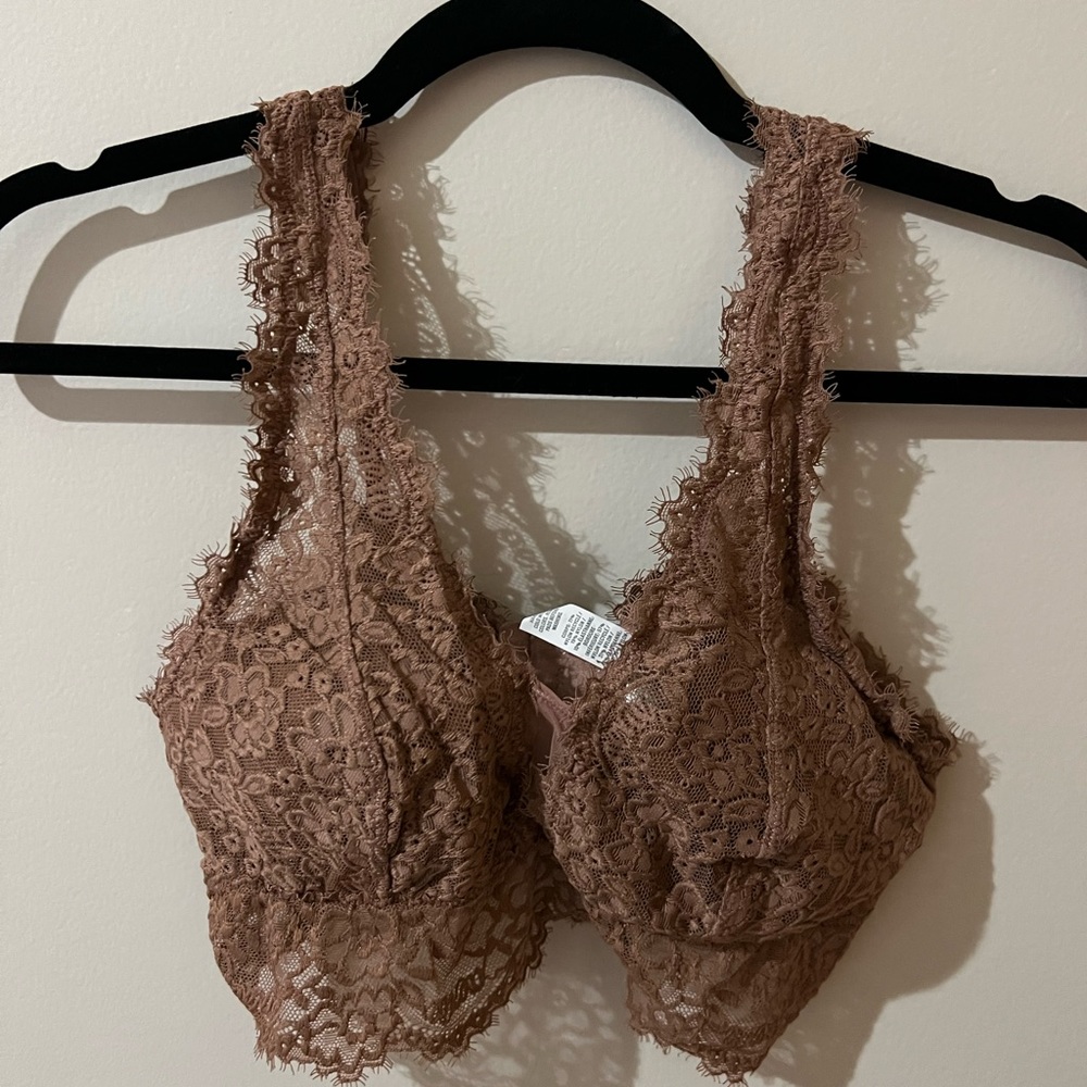 Aerie mauve pink lace bralette